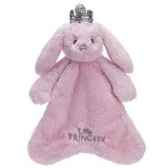 Nat & Jules Brindy Bunny Pink Plush Lovey Blanket 10" Soft Security Toy for Baby - Picture 1 of 10